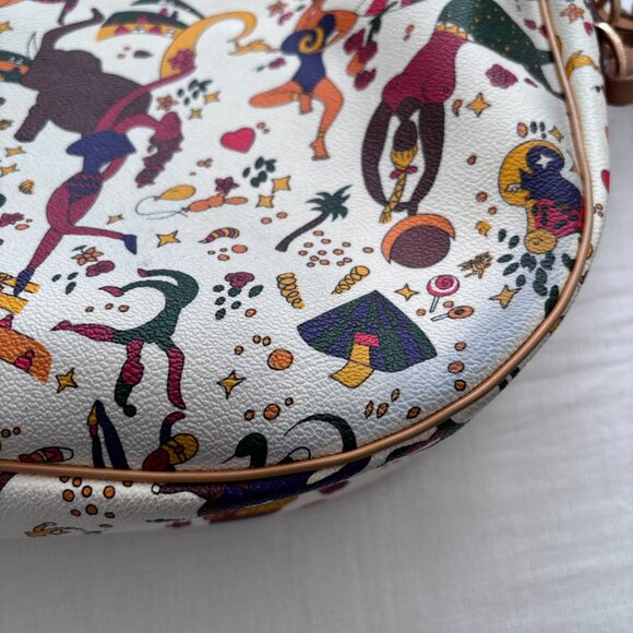 Piero Guidi Magic Circus Coated Canvas Hobo Bag - Picture 16 of 16